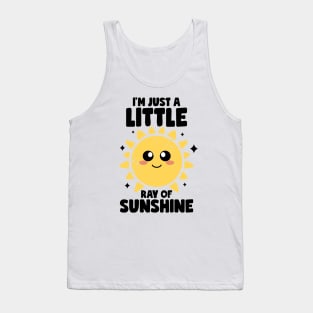 I'm Just A Little Ray Of Sunshine Kindness Irony And Sarcasm Tank Top